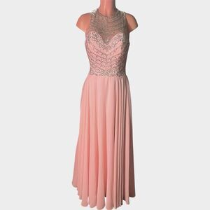 Princess Pink Y2K Rhinestone Light Pink Prom Formal Special Occasion Dress Flaw